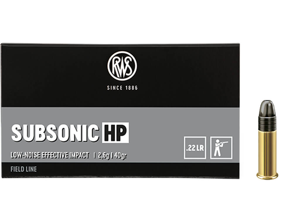 RWS Subsonic HP .22 LR 2,6g / 40gr